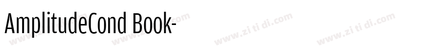 AmplitudeCond Book字体转换